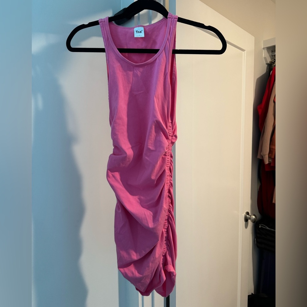 Pink tight dress